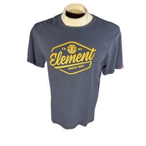 Element Skate Co T-Shirt Men’s Medium Navy Blue Logo Graphic Tee Since 1992